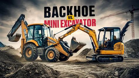 compact excavator vs backhoe|tractor backhoe vs mini excavator.